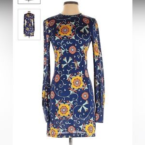 Vintage Nieves Lavi Floral Bohemian Dress Size 6